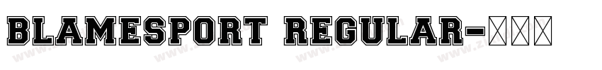 BlameSport Regular字体转换